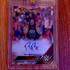 COPY - Rare Roman Reigns Autographed Topps Card
